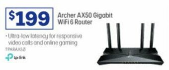 Officeworks Tp-Link Archer AX50 Gigabit Wifi 6 Router offer