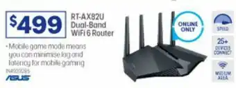 Officeworks Asus RT-AX82U Dual-Band Wifi 6 Router offer