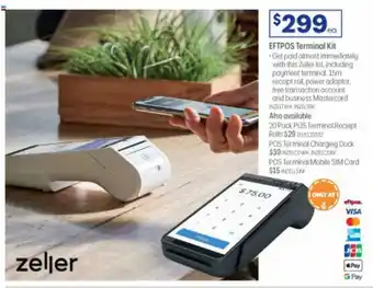 Zeller Eftpos Terminal Kit