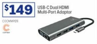 Officeworks USB-C Dual HDMI Multi-Port Adaptor offer