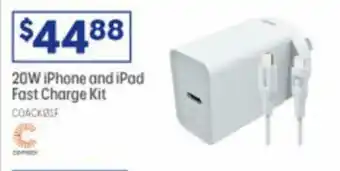 Officeworks 20W iPhone and iPad Fast Charge Kit offer