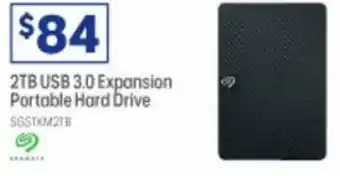 Officeworks 2TB USB 3.0 Expansion Portable Hard Drive offer