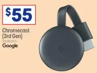 Officeworks Google Chromecast 3rd Gen offer