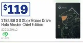 2TB USB 3.0 Xbox Game Drive Halo Master Chief Edition