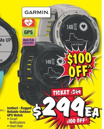 JB Hi-Fi Instinct - Rugged Reliable Outdoor GPS Watch offer