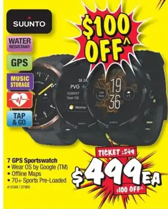 JB Hi-Fi SUUNTO 7 GPS Sportwatch offer