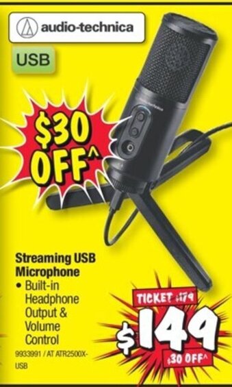 JB Hi-Fi Streaming USB Microphone offer