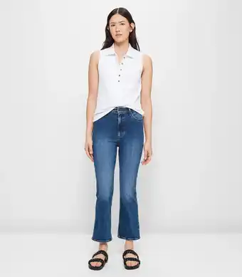 Target Super High Rise Crop Length Flare Denim Jeans offer