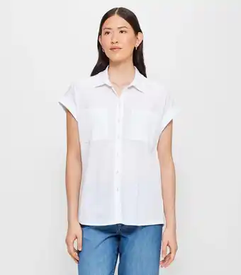 Target Roll Cuff Shirt - Snow White offer