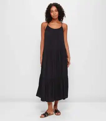 Target Resort Crinkle Tiered Midi Dress offer