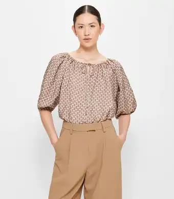 Target V-Neck Puff Sleeve Blouse - Preview offer