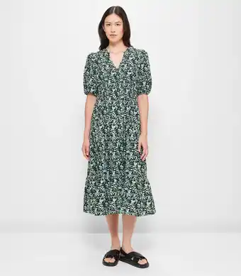 Target V-Neck Midi Dress - Green Ditsy offer