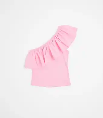 Target One Shoulder Frill Tank - Pink offer