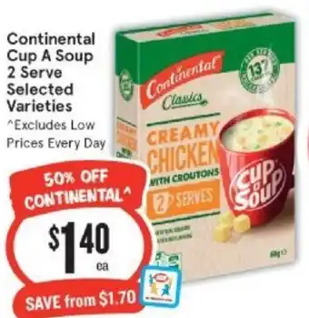 IGA Xpress Continental Cup A Soup 2 Serve offer