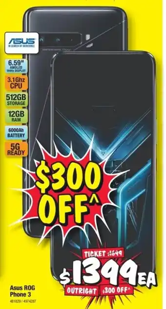 JB Hi-Fi ASUS ROG Phone 3 offer