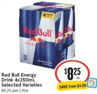 IGA Xpress Red Bull Energy Drink 4x250mL offer