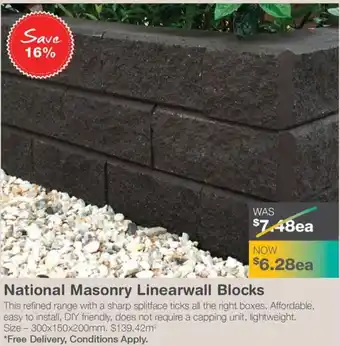 Nuway National Masonry Linearwall Blocks offer