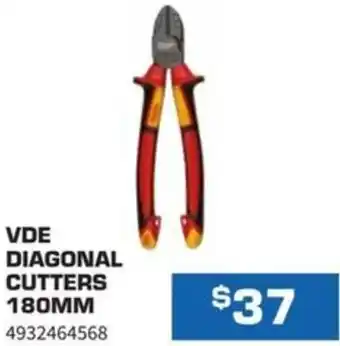 VDE DIAGONAL CUTTERS 180MM