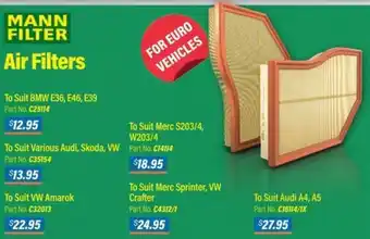 Burson Auto Parts Air Filters offer