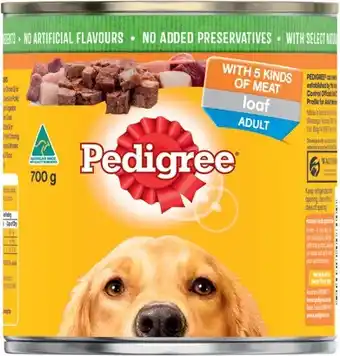 IGA Pedigree Wet Dog Food 700g Selected Varieties offer