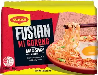 IGA Maggi Fusian Noodles 5 Pack Selected Varieties offer