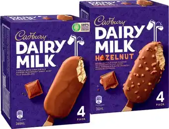 IGA Cadbury, Nestlé Kit Kat or Oreo Ice Cream 4 Pack Selected Varieties offer