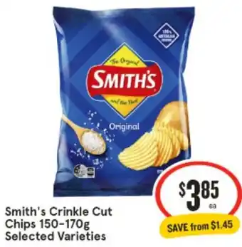IGA Smith's Crinkle Cut Chips 150-170g offer