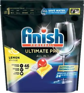 IGA Finish Ultimate Pro All in 1 Dishwasher Tabs 46-48 Pack Selected Varieties offer