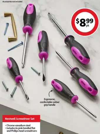 Coles Nestwell Screwdriver Set offer