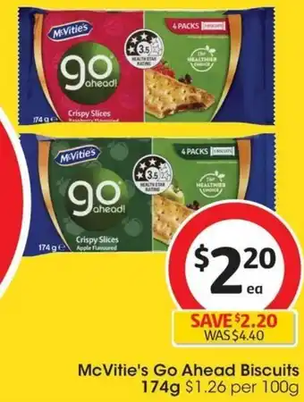 Coles McVitie's Go Ahead Biscuits 174g offer