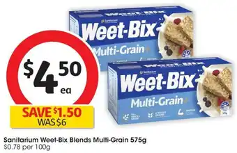 Coles Sanitarium Weet-Bix Blends Multi-Grain 575g offer