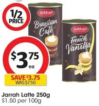 Coles Jarrah Latte 250g offer