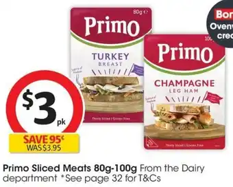 Coles Primo Sliced Meats 80g-100g offer