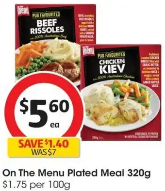 Coles On The Menu Plated Meal 320g offer