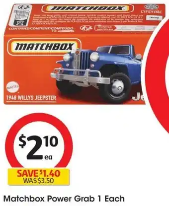 Matchbox Power Grab 1 Each