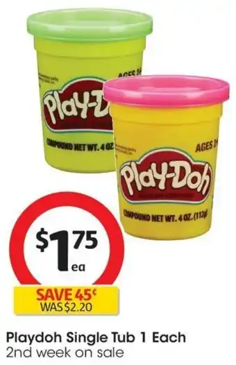Coles Playdoh Single Tub 1 Each offer
