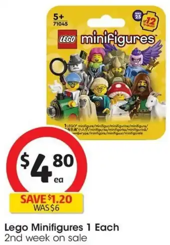 Coles Lego Minifigures 1 Each offer