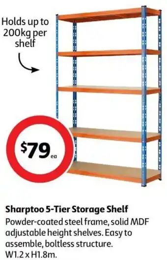 Coles Sharptoo 5-Tier Storage Shelf offer