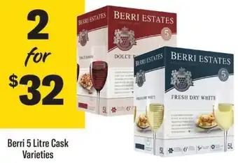 Berri 5 Litre Cask Varieties