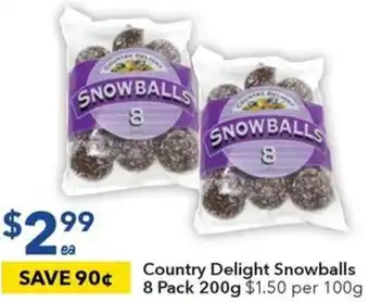 Ritchies Country Delight Snowballs 8 Pack 200g offer