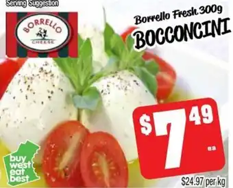 Farmer Jack's Borrello Fresh 300g BOCCONCINI offer