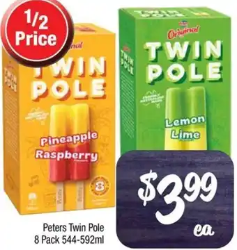 Farmer Jack's Peters Twin Pole 8 Pack 544-592ml offer
