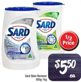 Farmer Jack's Sard Stain Remover 900g-1kg offer