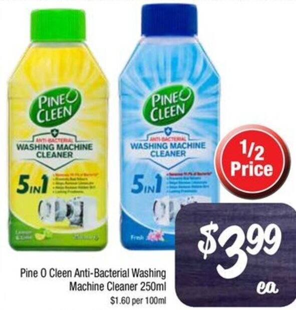 Pine O Cleen AntiBacterial Washing Machine Cleaner 250ml offer at