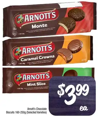 Farmer Jack's Arnott's Chocolate Biscuits 160-250g offer