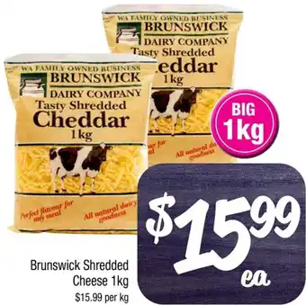 Farmer Jack's Brunswick Shredded Cheese 1kg offer