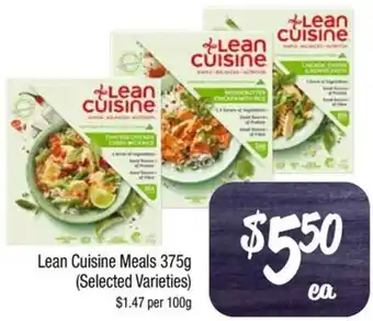 Farmer Jack's Lean Cuisine Meals 375g offer