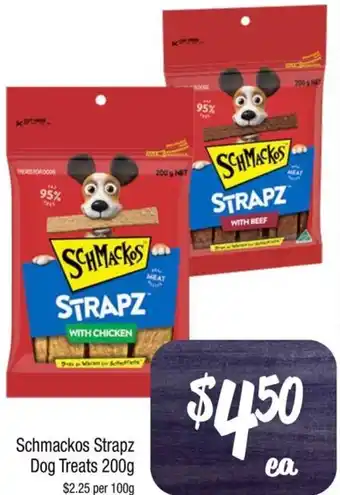 Farmer Jack's Schmackos Strapz Dog Treats 200g offer