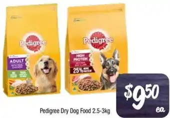 Farmer Jack's Pedigree Dry Dog Food 2.5-3kg offer