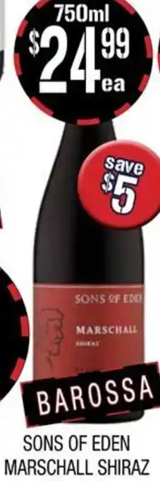 Farmer Jack's SONS OF EDEN MARSCHALL SHIRAZ offer